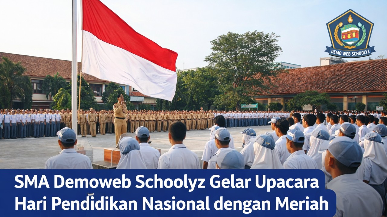 SMA Demoweb Schoolyz Gelar Upacara Hari Pendidikan Nasional dengan Meriah